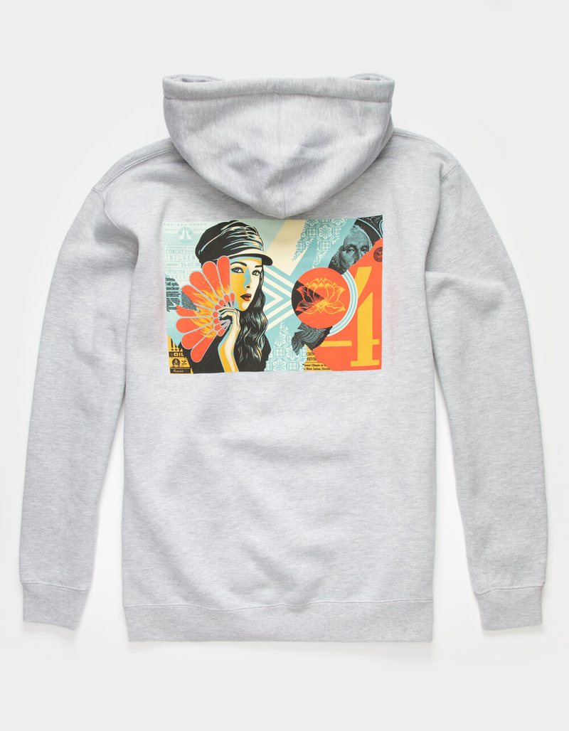 OBEY Flames Mens Hoodie image number 0