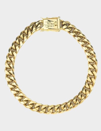 THE GOLD GODS 18K Gold Plated 6mm Cuban Link Bracelet Primary Image