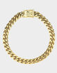 THE GOLD GODS 18K Gold Plated 6mm Cuban Link Bracelet image number 1