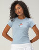 RSQ x Peanuts Womens Embroidered Baby Tee image number 1