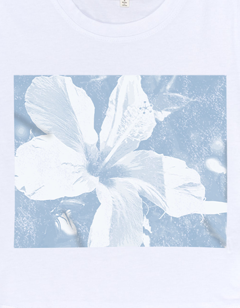 HIBISCUS Photo Womens Baby Tee image number 2