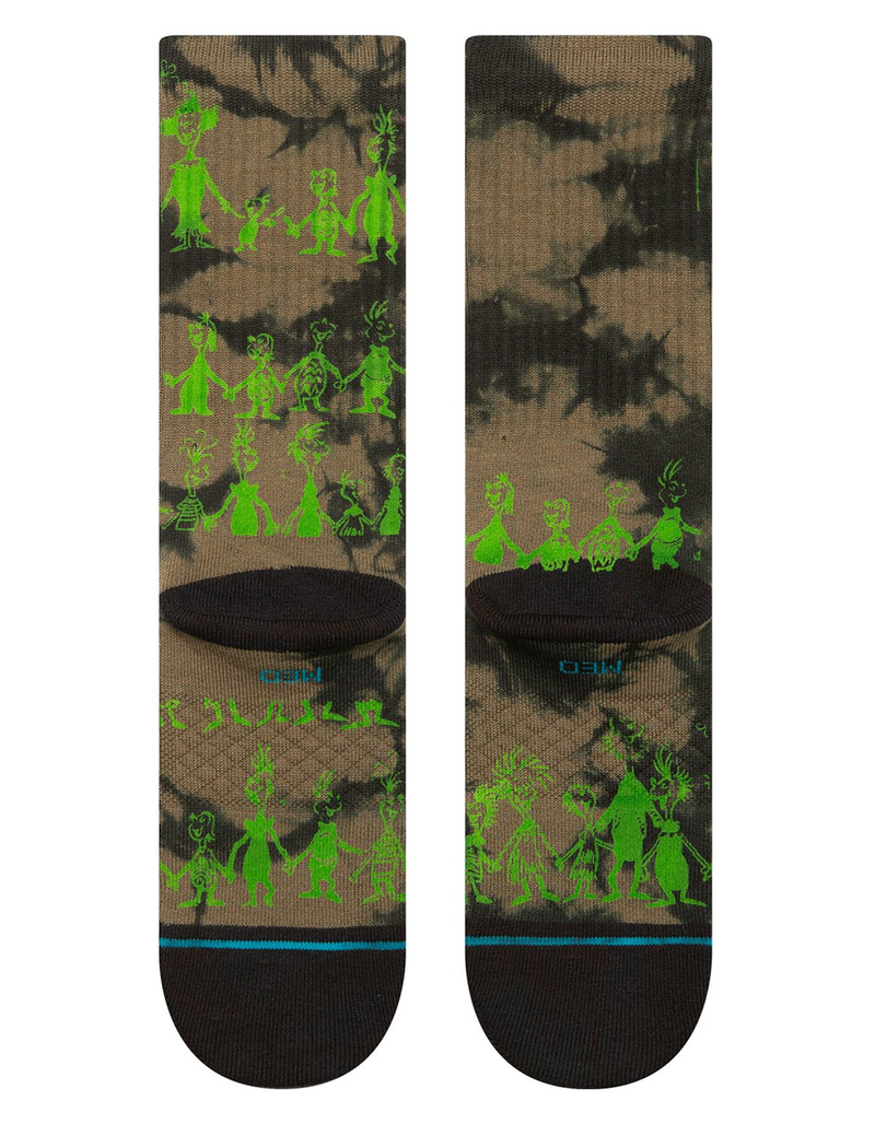 STANCE x The Grinch Down In Whoville Mens Crew Socks image number 2