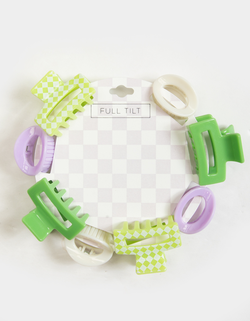 FULL TILT 6 Piece Mini Claw Clip Hair Set image number 0