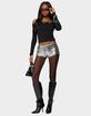 EDIKTED Shauna Sequin Micro Shorts image number 5