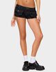 EDIKTED Cavella Stretchy Denim Micro Shorts image number 1