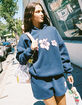 FULL TILT Puff Hibiscus Womens Hoodie image number 7
