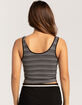 FULL TILT Seamless Striped V-Neck Womens Tank Top image number 4