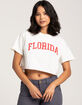 FULL TILT  Florida Womens Crop Tee image number 1
