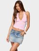 EDIKTED Azaria Bead Cut Out Halter Top image number 1