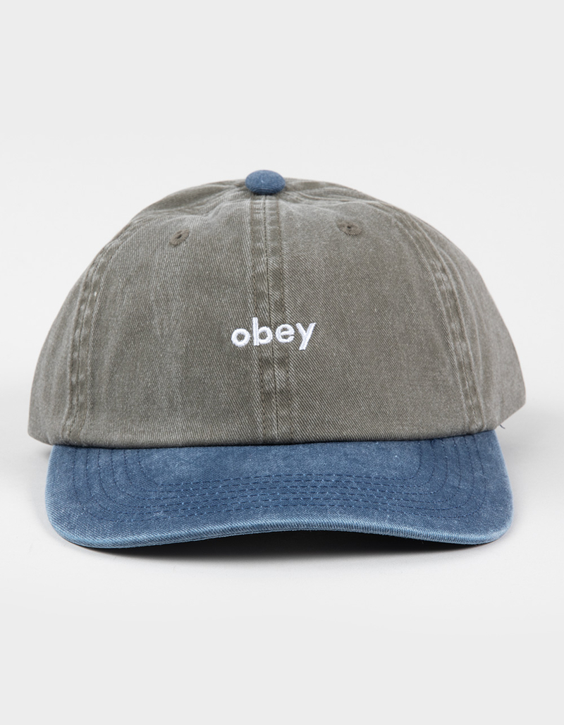OBEY Pigment 2 Tone Lowercase Strapback Hat image number 1