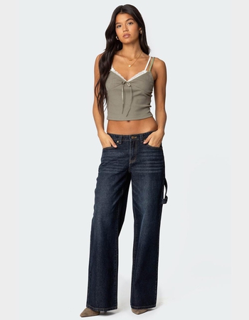 EDIKTED Carpenter Low Rise Jeans Alternative Image
