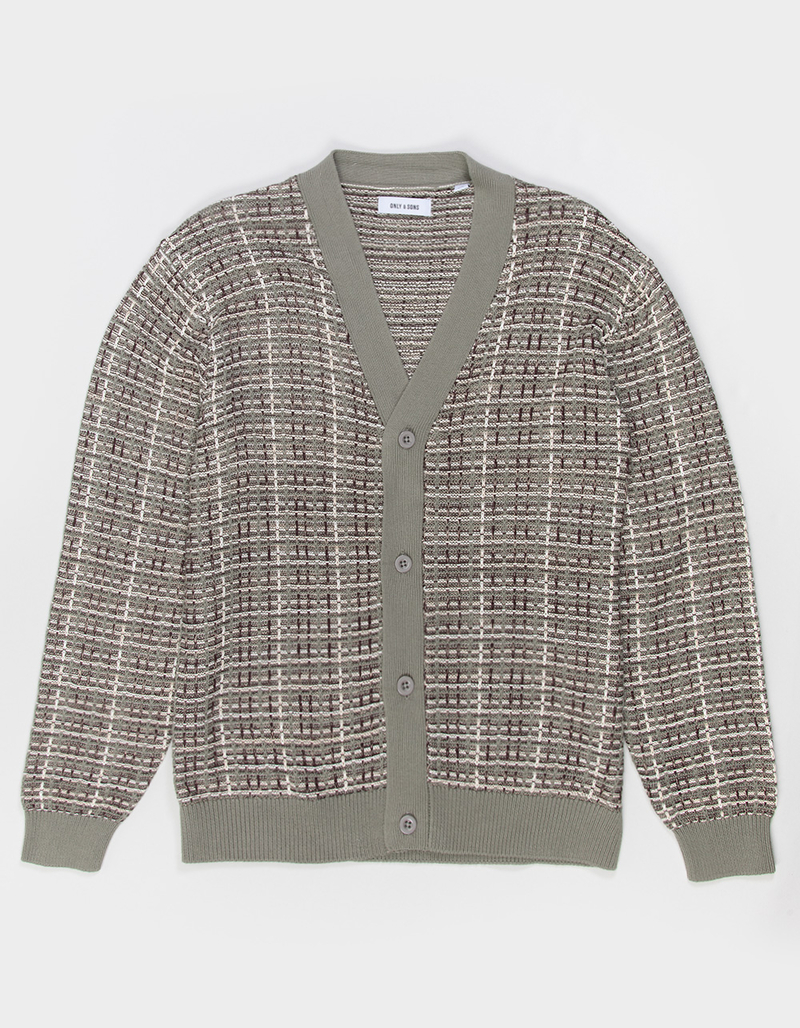 ONLY & SONS Reg Check Mens Cardigan image number 1