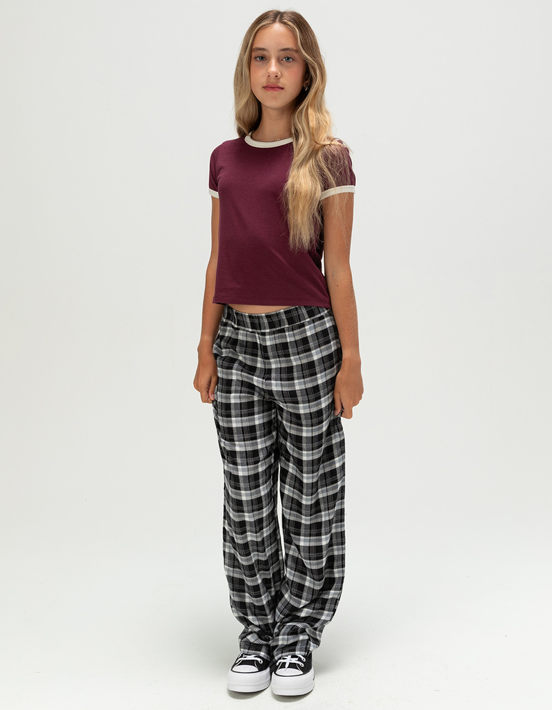 FULL TILT Essentials Girls Ringer Tee image number 3