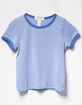 FULL TILT Essentials Girls Ringer Tee image number 1
