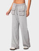EDIKTED Bailey French Terry Cargo Pants image number 4