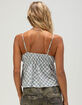 RSQ Womens Embroidered Plaid Babydoll Top image number 4