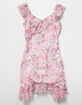 FULL TILT Floral Mesh Girls Dress image number 1