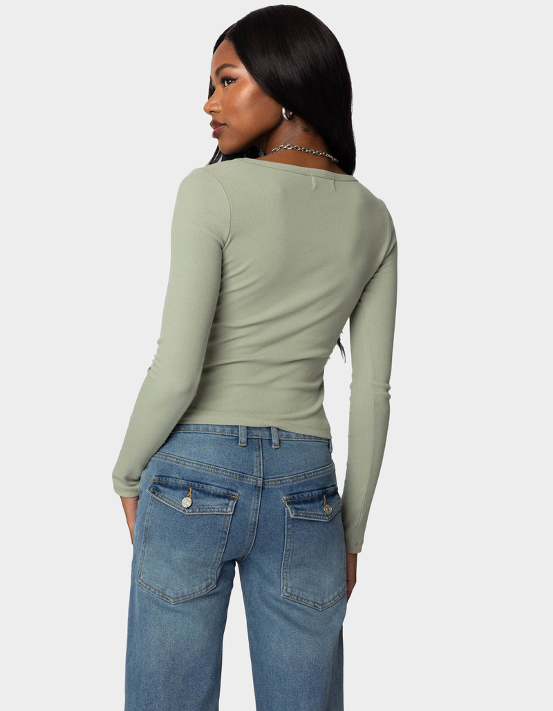 EDIKTED Makenna Scoop Neck Top image number 4