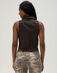 WEST OF MELROSE Womens Denim Vest image number 4