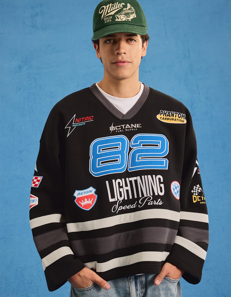 RSQ Hockey Mens Oversized Sweatshirt image number 0