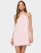 EDIKTED Emeline Backless Halter Mini Dress image number 1