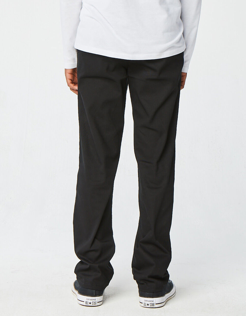 RSQ New York Black Boys Slim Straight Stretch Chino Pants image number 3