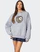 EDIKTED Leopard 8 Oversized Hoodie image number 1