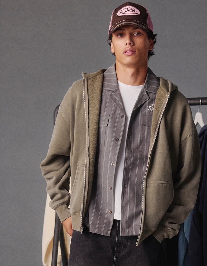 RSQ Mens Oversized Zip-Up Hoodie image number 5