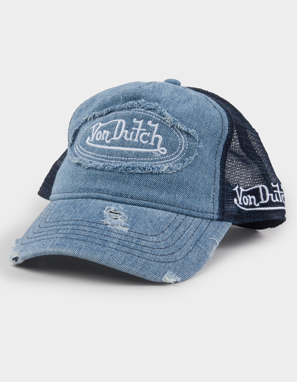 VON DUTCH Trucker Hat - DENIM - ONE SIZE | Tillys