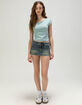 RSQ Womens Low Rise Denim Mini Skort image number 5