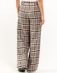 RSQ Womens Wide Leg Plaid Pants image number 4