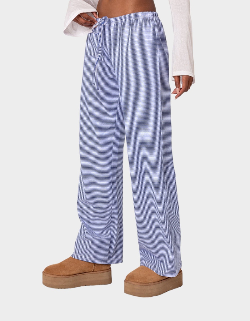 EDIKTED Olivia Striped Loose Fit Pants image number 1