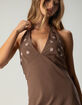 FULL TILT Womens Embroidered Halter Dress image number 5