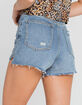WEST OF MELROSE Fray Back When Womens Denim Shorts image number 3