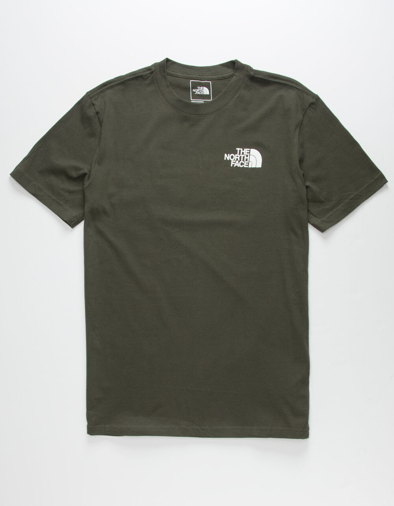 THE NORTH FACE Red Box Mens Dark Green T-Shirt image number 1