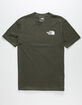 THE NORTH FACE Red Box Mens Dark Green T-Shirt image number 2