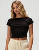 BOZZOLO Womens Boat Neck Tee image number 1
