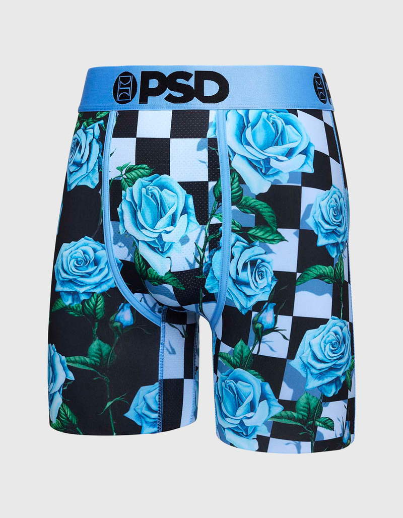 PSD Rose Checks Mens Boxer Briefs image number 1