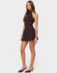 EDIKTED Lizette Sheer Lacey Chiffon Mini Dress image number 1