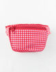DICKIES Canvas Checkered Red & White Fanny Pack image number 2