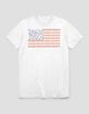AMERICA Flower Flag Unisex Tee image number 1