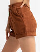 SKY AND SPARROW Womens Corduroy Shorts image number 2
