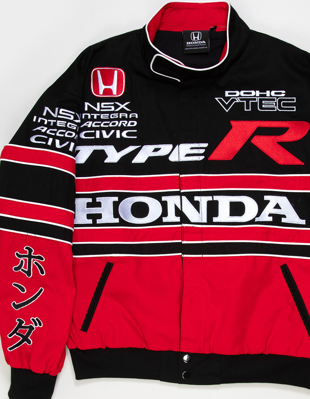 HONDA Tribute Mens Racer Jacket - BLACK COMBO - M | Tillys