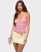 EDIKTED Eira Sheer Lace Tank Top image number 2