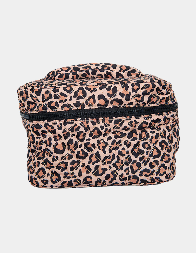 KATYDID Brown Leopard Make Up Bag image number 0