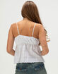 MADDEN GIRL Womens Eyelet Babydoll Top image number 4