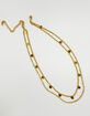 DO EVERYTHING IN LOVE 14K Gold Dipped Layered Heart Necklace image number 1