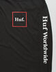 HUF Domestic Black & Red Mens T-Shirt image number 3