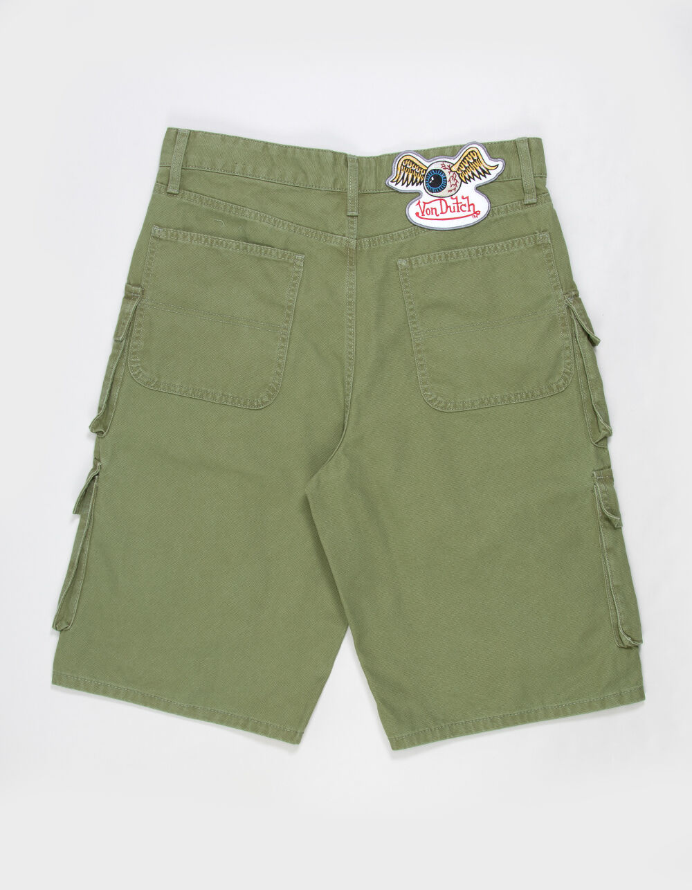 VON DUTCH Devil Mens Cargo Jorts - OLIVE - 28 | Tillys