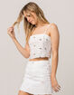 IVY & MAIN Embroidered Womens Crop Cami image number 2